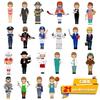 SpriteGru 56 PCS Magnetic Dress-up Pretend Play Doll Set with 21 Occupations Jobs, Perfect for Preschool Learning view 4