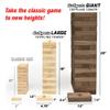 GoSports Giant Wooden Toppling Tower Includes Bonus Rules with Gameboard Made from Premium Brown Stained Blocks view 3