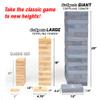 GoSports 5 ft Giant Wooden Toppling Tower - Includes Bonus Rules with Gameboard - Choose Your Style view 3