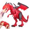 Betheaces Remote Control Dinosaur,Dragon Toy for Kids Boys Girls Red Dragon Figures Learning Realistic Looking Large Size with Roaring Spraying Light Up Eyes for Birthday Xmas Gifts (Style-1) view 1