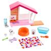 Barbie Indoor Furniture Playset, Puppy Playhouse Includes Doghouse, Mommy Dog, Puppy and Pet-Themed Accessories view 2