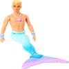 Barbie Dreamtopia Merman Doll, Approx 12-inch with Blue Rainbow Tail and Blonde Hair, for 3 to 7 Year Olds view 1