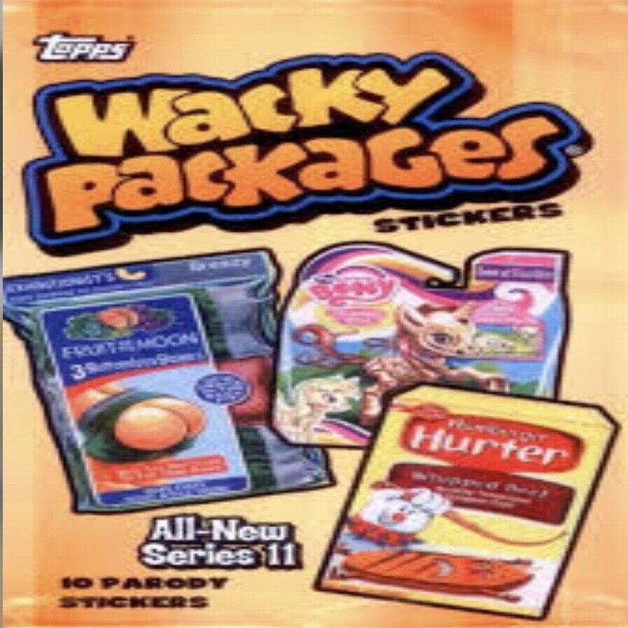 2013 Wacky Packages All New Series 11 Complete Set + Wrapper.