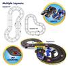 NKOK Sonic and Shadow Race Track Set with Working Lights, Lap Counter, Figure-8 Slot Car Track, Brown Box Packaging view 3