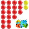 Impresa Replacement Marbles - Compatible with Hungry Hungry Hippos - 21 Pieces, 19 Red & 2 Yellow Balls - Game Marbles view 1