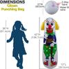 Jet Creations Inflatable Clown Punching Bag, 42" Tall view 2
