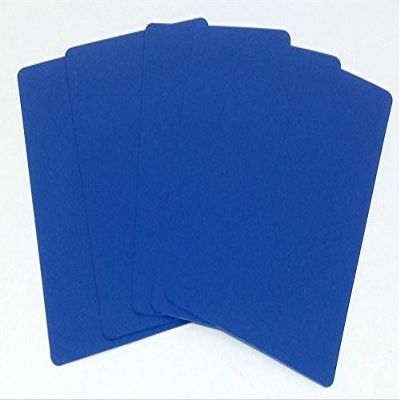 10 Bridge Size (Narrow) Blue CUT Cards for Poker Texas Hold'em Tournaments Blackjack Games