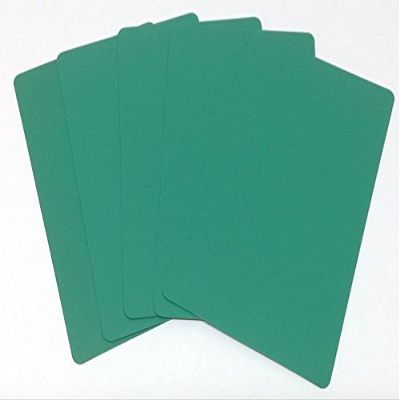 10 Bridge Size (Narrow) Green Cut Cards for Poker Texas Hold'em Tournaments Blackjack Games