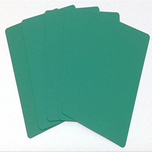 10 Bridge Size (Narrow) Green Cut Cards for Poker Texas Hold'em Tournaments Blackjack Games