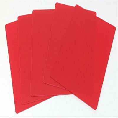 10 Poker Size (Wide) Red CUT Cards for Poker Texas Hold'em Tournaments Blackjack Games
