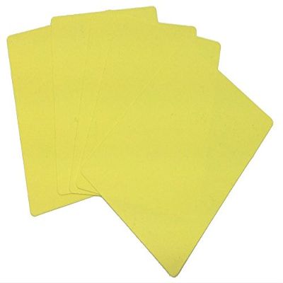 10 Poker Size (Wide) Yellow Cut Cards for Poker Texas Hold'em Tournaments Blackjack Games