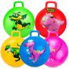 Hymaz 5 Pcs 18 inch Hopper Ball, Dinosaur Toddler Ride On Toys, Bounce Balls with Handles and Air Pump for Kids 2-6 Years, Jumping Hopping Ball for Girl Boy Outdoor Garden Fun Races view 1