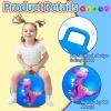 Hymaz 5 Pcs 18 inch Hopper Ball, Dinosaur Toddler Ride On Toys, Bounce Balls with Handles and Air Pump for Kids 2-6 Years, Jumping Hopping Ball for Girl Boy Outdoor Garden Fun Races view 2