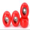 CNC Polyurethane Fingerboard Bearing Wheels, Red - Set of 4 Wheels - Durable Material with a Hard Durometer - Teak Tuning view 1
