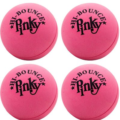 JA-RU Hi-Bounce Pinky Ball (4 Pack) 2 Inch Bouncy Balls for Kids | High Bounce Balls for Indoor & Outdoor Sports | Hand & Foot Massage Ball | Bulk Party Favors. 976-4A