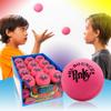 JA-RU Hi-Bounce Pinky Ball (4 Pack) 2 Inch Bouncy Balls for Kids | High Bounce Balls for Indoor & Outdoor Sports | Hand & Foot Massage Ball | Bulk Party Favors. 976-4A view 3
