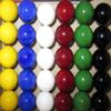 Big Game 30 Solid Color Replacement Marbles Wahoo Aggravation, Dirty Marbles Board Game 14mm Glass 9/16" view 1
