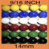 Big Game 30 Solid Color Replacement Marbles Wahoo Aggravation, Dirty Marbles Board Game 14mm Glass 9/16" view 2