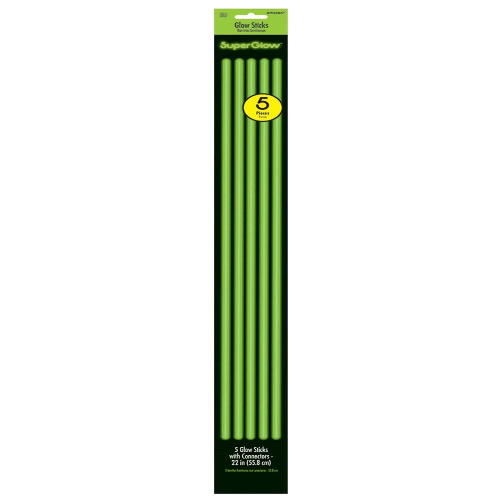 22" Glow Necklace Value Pack - Green, Party Accessory