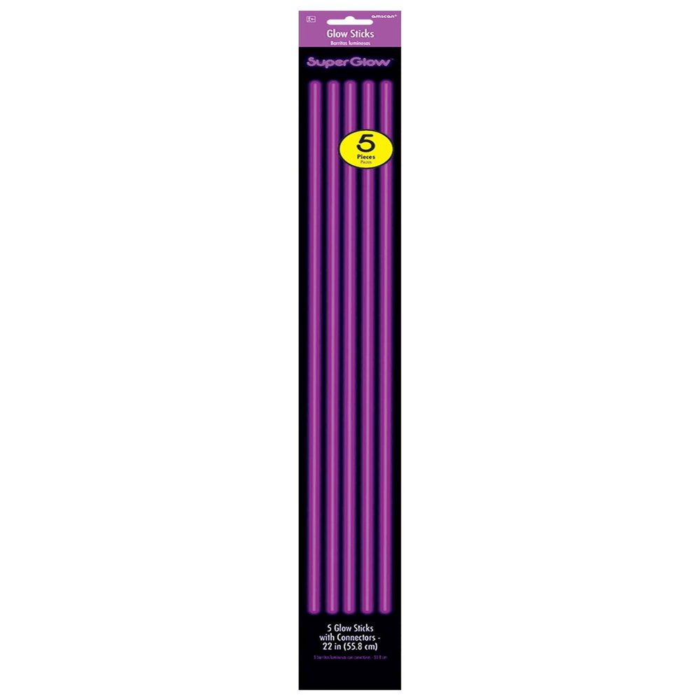 22" Glow Necklace Value Pack - Purple, Party Accessory