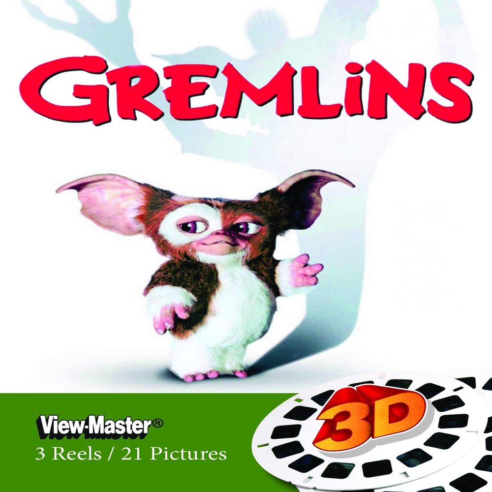 3Dstereo ViewMaster Gremlins - Classic View Master - 3 Reels - New