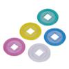 Acrylic Mahjong Mah Jongg Rack and Pusher Combo - Multi - Color - Set of 4 with 100 pcs Coins (5 Color) view 2