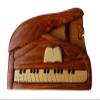 Handmade Wooden Art TRICK SECRET Piano Jewelry Puzzle Trinket Box (3026) view 2