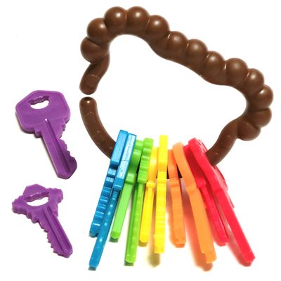 Baby Keys Montessori Toys for Toddlers - Toy Keys, Matching Toddler Games, Learning Toys for 2 Year Olds - Real Keys, Pretend Play Toys and Sensory Toys for Autistic Children with Activity eBook