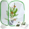 RESTCLOUD Insect and Butterfly Habitat Cage Terrarium Pop-up 24 Inches Tall with 10Pcs 10ML Floral Tubes view 1