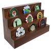 Golf Poker Chip Ball Marker Display Rack | Solid Hardwood 3-Tier Stand | Holds 12 Poker Chips or Golf Ball Markers | Made in The USA view 2