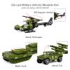 Die-cast Military Army Vehicles, 6 Pack Alloy Metal Toy Models Set - Tank, Helicopter, Panzer, Anti-Aircraft Vehicle, Gifts for Kids Boys Age 6 7 8 9 (1:87 Scale) view 3