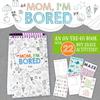 Squirrel Products Mom, I'm Bored Children's Activity Book, Fun Reusable Dry Erase Toy - Roadtrip Essentials, Word Games, Screen Free Activites for Kids Ages 3 and Up - Original Version view 2