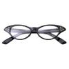 50's Kids Nerd Cat Eye Glasses Girls Costume Children's (Age 3-12) (Black) view 3