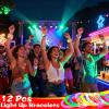 20 Pack LED Glow Bracelets Party Favors for Kids Glow in The Dark Party Supplies, LED Bracelet Light Up Toys Neon Birthday Wedding Gifts, Goodie Bags Stuffers, Classroom Games Prizes Patriotic view 2