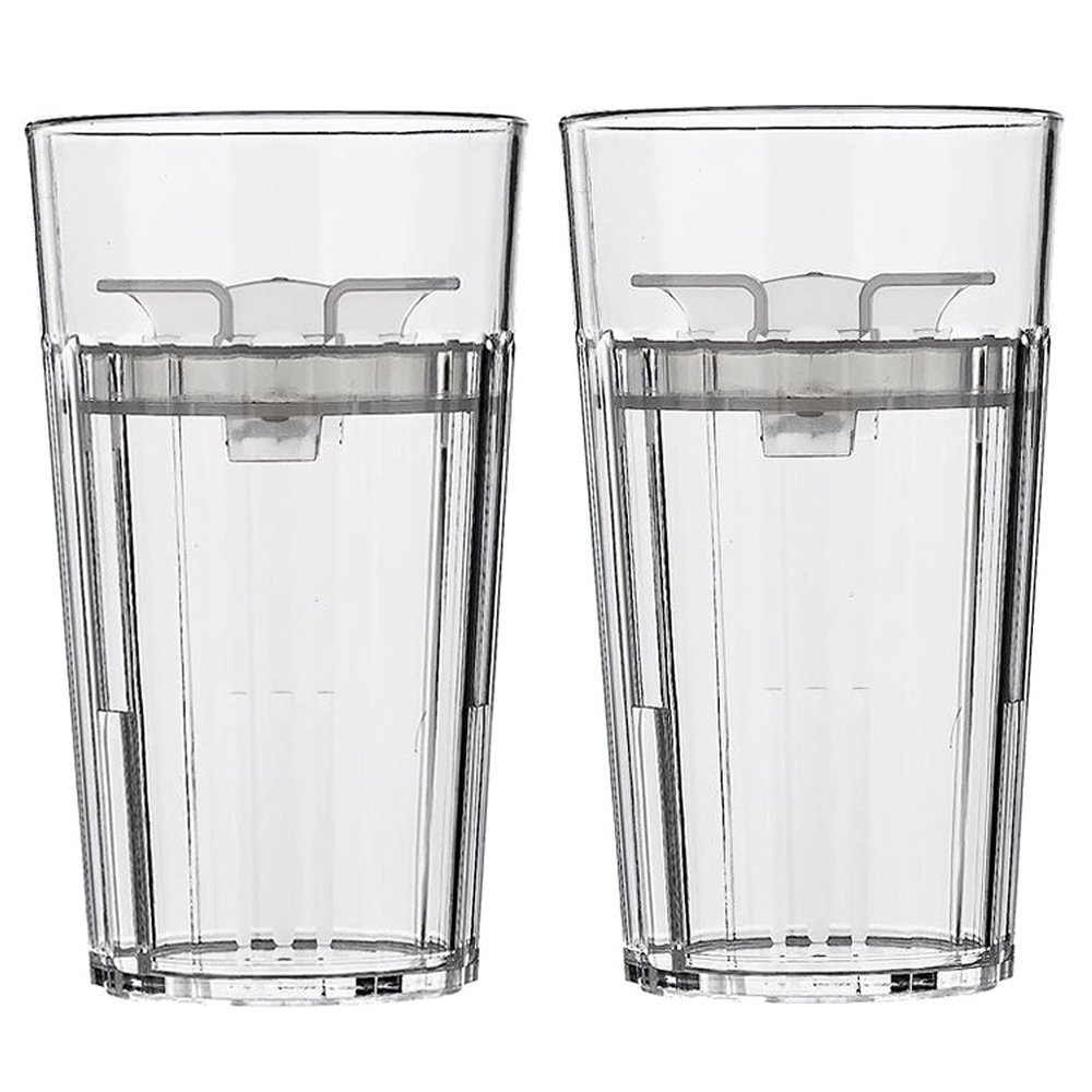 Reflo Smart Cup Bundle (Clear 2-Pack) Montessori Weaning Transition Training Cup, Slow-Spill Open-Rim Design, 360 Slow-Flow-Control, BPA-Free, Made in USA, E-Guide via QR Code