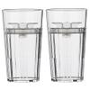 Reflo Smart Cup Bundle (Clear 2-Pack) Montessori Weaning Transition Training Cup, Slow-Spill Open-Rim Design, 360 Slow-Flow-Control, BPA-Free, Made in USA, E-Guide via QR Code view 1