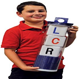 Big LCR Left Center Right Dice Game - Classic (Blue) 18" H