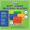 UNiPLAY Plump Soft Building Blocks - 12-Piece Jumbo Stacking Multicolor Set for Early Cognitive Development and Creative Play - Ages 3 Months+ view 2