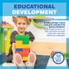 UNiPLAY Plump Soft Building Blocks - 12-Piece Jumbo Stacking Multicolor Set for Early Cognitive Development and Creative Play - Ages 3 Months+ view 4