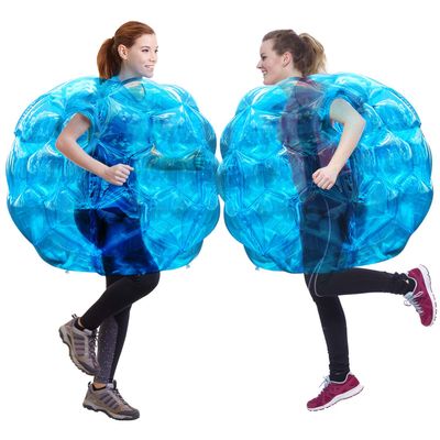 Theefun 2 Pack Bumper Balls: 36-inch Inflatable Sumo Ball Durable PVC Body Bubble Soccer - Giant Human Hamster Knocker Body Zorb Ball for Kids and Adults Physical Outdoor Toys, Blue