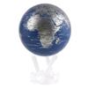 MOVA Globe  Blue and Silver 4.5 | Solar-Powered Spinning Decor for Desk | Self-Rotating Modern Earth Globe | No Batteries Required view 1