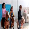 UFREE Horse Best Birthday Gift for Girls. Ride on Walking Horse Toy, Height 36 inch for Children 4 to 9 Years Old, Amazing Birthday Surprise.(White Mane and Tail) view 2