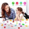 KINGYAO Squishies Squishy Toy 24pcs Party Favors for Kids Mochi Squishy Toy moji Kids Mini Kawaii squishies Mochi Stress Reliever Anxiety Toys Easter Basket Stuffers fillers with Storage Box view 2