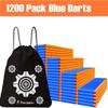 POKONBOY 1200 Pack Refill Darts Compatible with Nerf Guns, Refill Bullet Darts Foam Darts Compatible with Nerf Guns N-Strike Elite Series Blaster Toy Guns Kids(Storage Bag Included) view 2