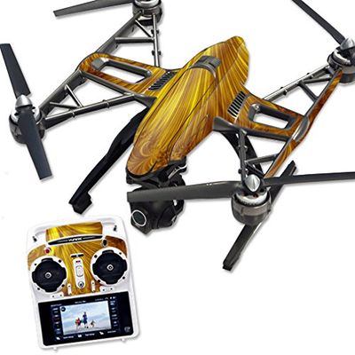 MightySkins Skin Compatible with Yuneec Q500 & Q500+ Quadcopter Drone wrap Cover Sticker Skins Golden Locks