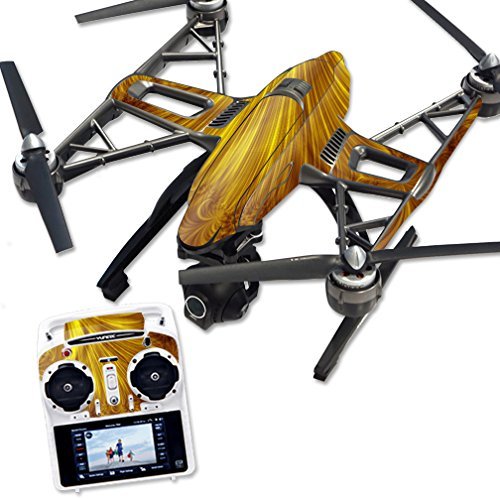 MightySkins Skin Compatible with Yuneec Q500 & Q500+ Quadcopter Drone wrap Cover Sticker Skins Golden Locks
