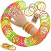 Bedwina Friendship Bracelets for Kids - (Pack of 144) Neon Adjustable Woven Rope Friendship Bracelets Bulk for Girls and Boys - Classroom Prizes for Kids Birthday Party Favors & Goodie Bag Stuffers view 1