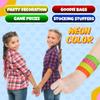 Bedwina Friendship Bracelets for Kids - (Pack of 144) Neon Adjustable Woven Rope Friendship Bracelets Bulk for Girls and Boys - Classroom Prizes for Kids Birthday Party Favors & Goodie Bag Stuffers view 3