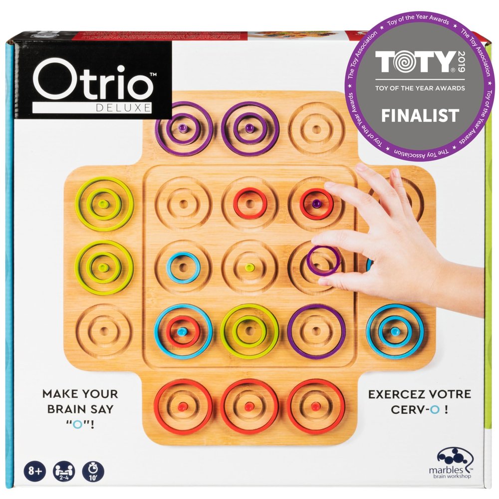 Spin Master Games, Otrio Wood Strategy Game, Interactive Puzzle Game, STEM Activity, 2 Players, for Ages 8 &Up