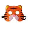3 Piece Felt masks animal Halloween masks Dress-Up party accessory Parent-child game(Tiger) view 2
